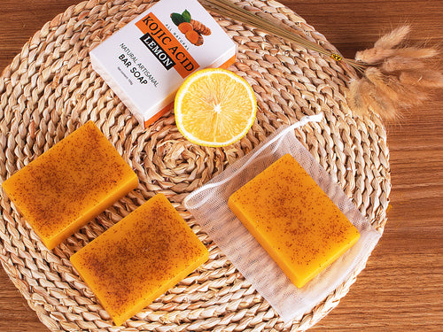 3 Pieces Kojic Acid & Lemon Brightening Soap