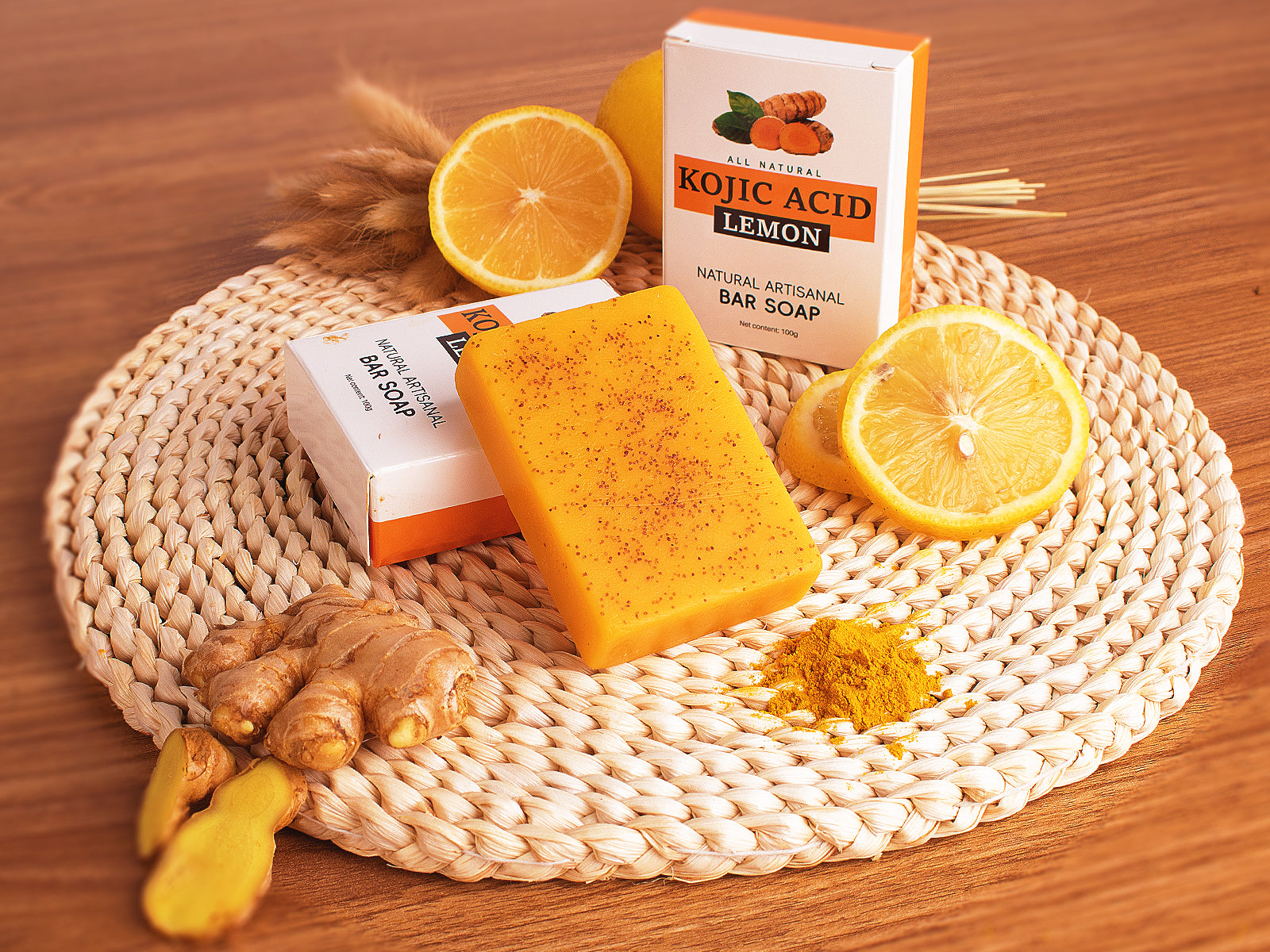 3 Pieces Kojic Acid & Lemon Brightening Soap