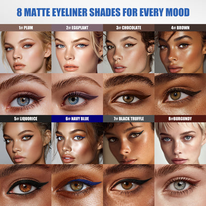 W3W Longwear Waterproof Eyeliner Pencil - Smooth Application, Smudge-Proof Brown (0.07 oz)