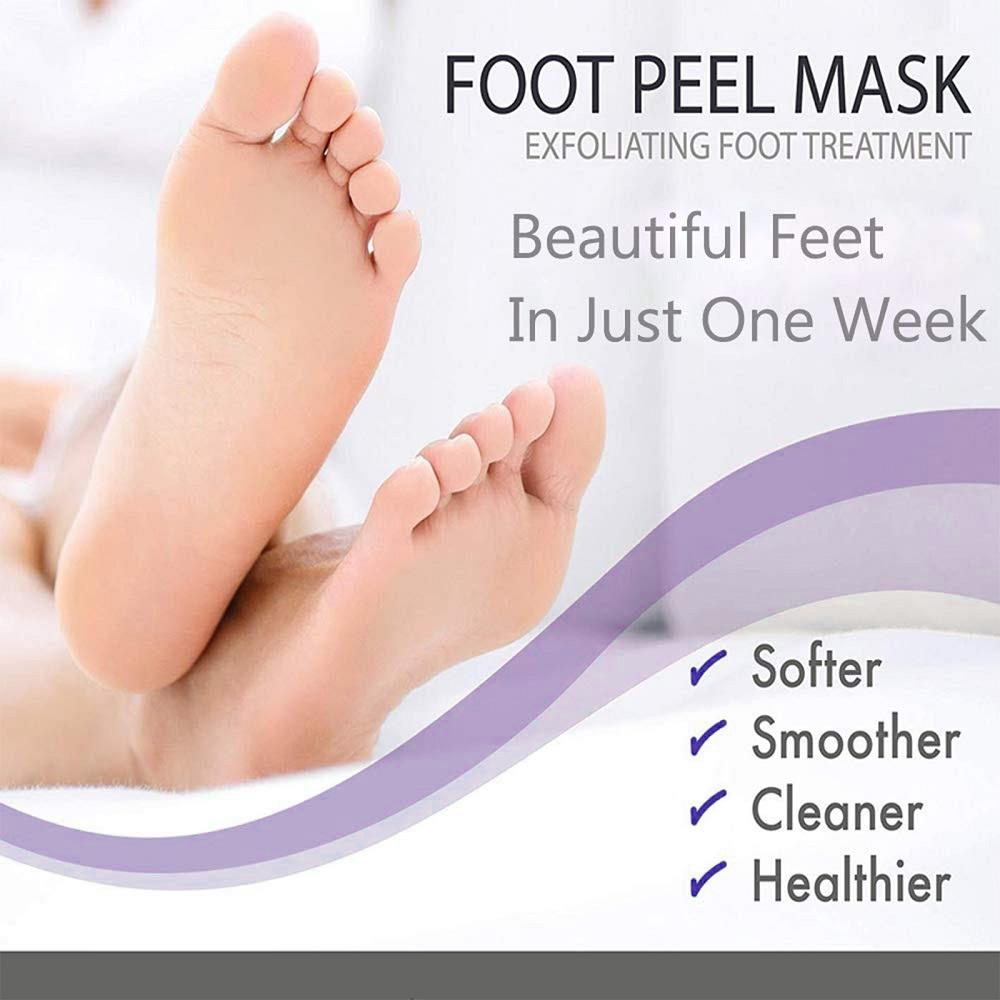Viral Peeling Foot Mask (5 Pairs) – Get Baby Soft Feet in 7 Days!