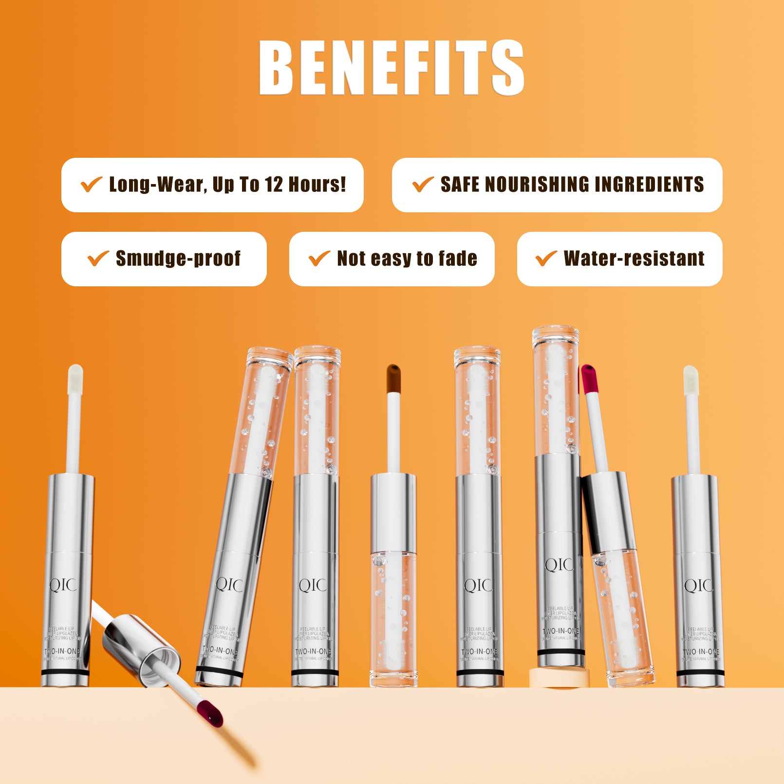 HelloKiss 2-in-1 Peel-Off Lip Stain & Hydrating Lip Oil Duo