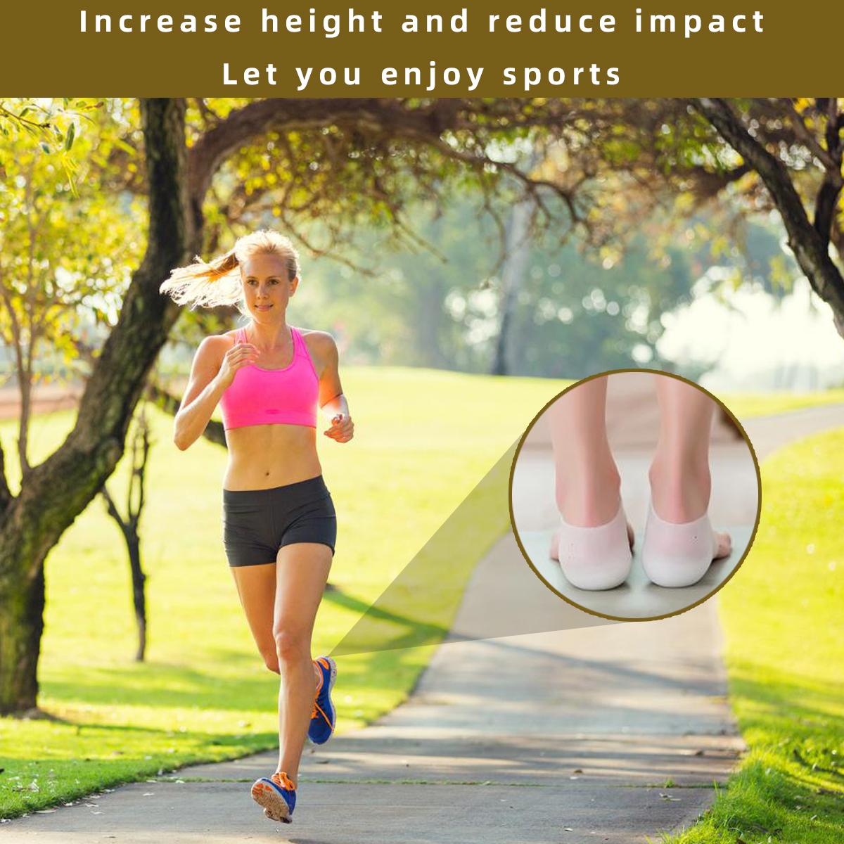Ultra-Elastic Silicone Heel Protectors – Plantar Fasciitis & Crack Relief