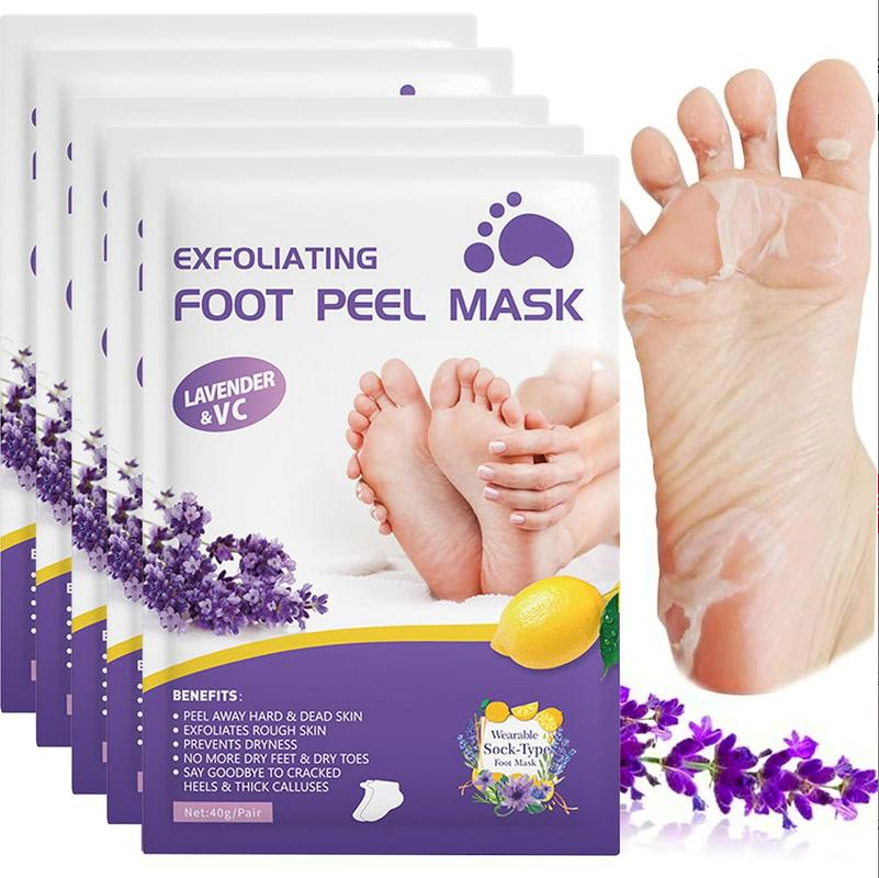 Viral Peeling Foot Mask (5 Pairs) – Get Baby Soft Feet in 7 Days!