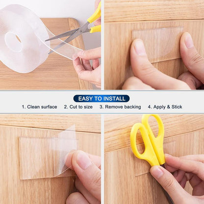 Heavy Duty Magic Nano Tape | Double-Sided, Washable & Traceless