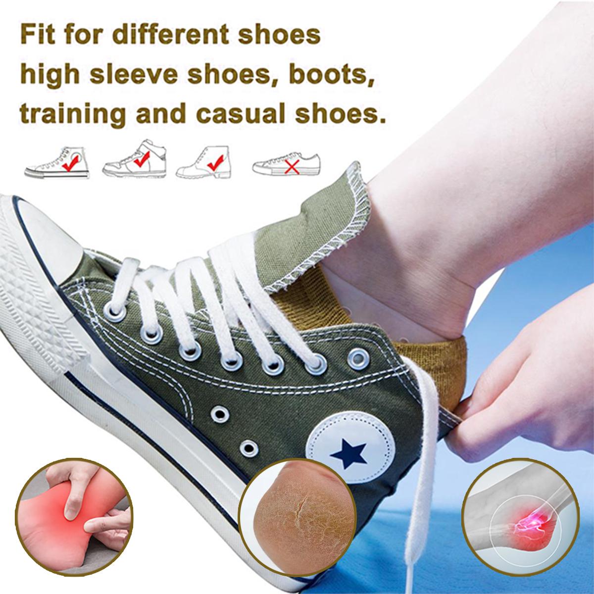 Ultra-Elastic Silicone Heel Protectors – Plantar Fasciitis & Crack Relief