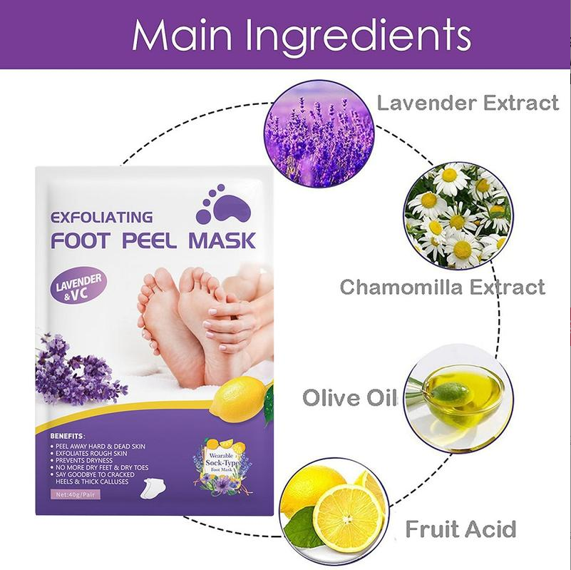 Viral Peeling Foot Mask (5 Pairs) – Get Baby Soft Feet in 7 Days!