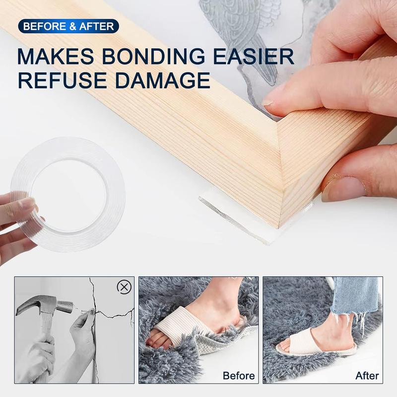 Heavy Duty Magic Nano Tape – No Drill, No Wall Damage (US Stock)