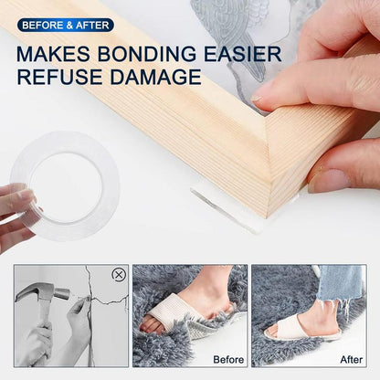Heavy Duty Magic Nano Tape | Double-Sided, Washable & Traceless