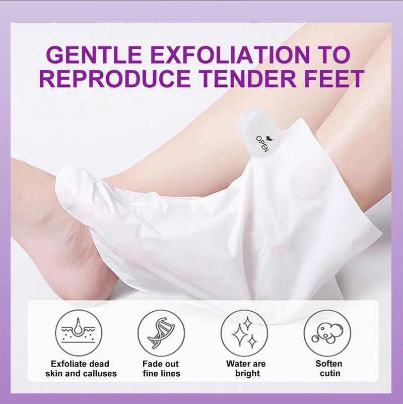 Viral Peeling Foot Mask (5 Pairs) – Get Baby Soft Feet in 7 Days!
