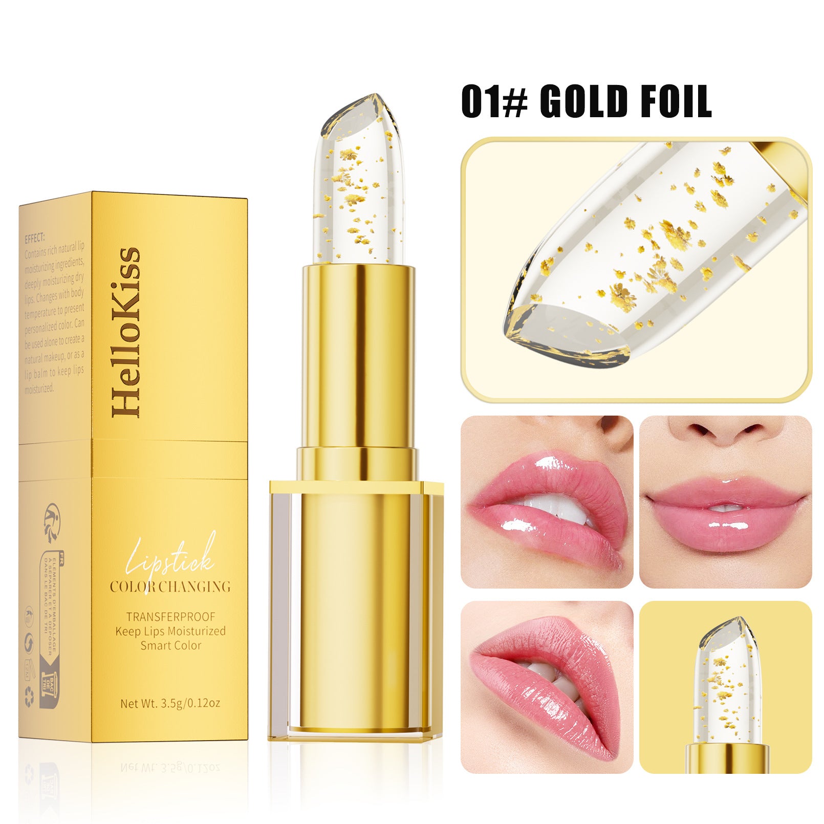 HelloKiss Custom Glow Lip Balm Temperature Color-Changing Lipstick