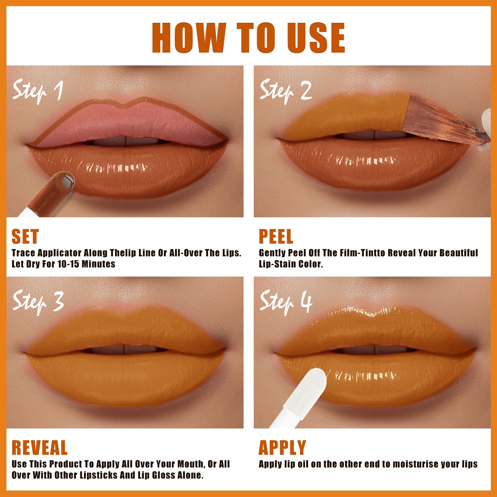 HelloKiss 2-in-1 Peel-Off Lip Stain & Hydrating Lip Oil Duo